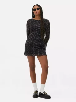 Primark Sukienki<Wzorzysta siateczkowa sukienka mini z dżerseju