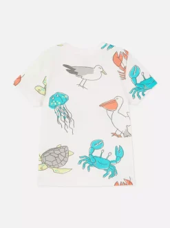 Dzieci Primark Topy I T-Shirty<Wzorzysty T-shirt z krótkim rękawem
