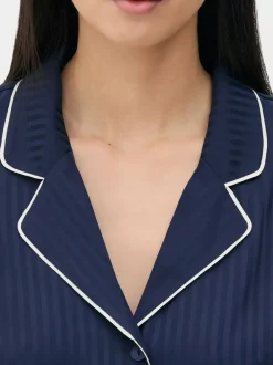 Primark Góry Od Piżamy<Żakardowa góra od piżamy z długim rękawem