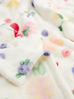 Primark Koce I Narzuty<Bardzo miękka narzuta z owocowym wzorem