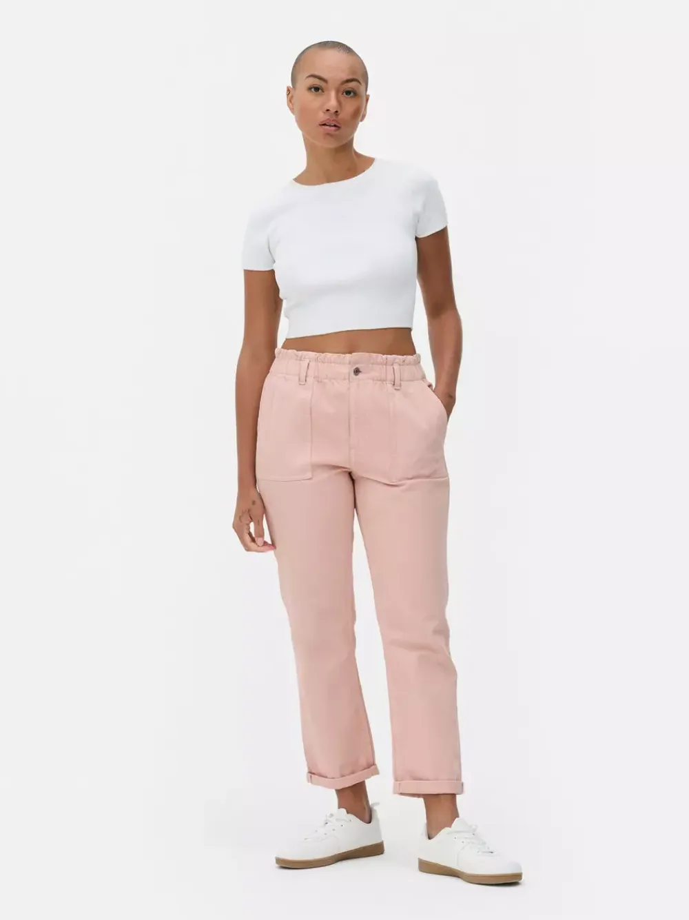Primark Jeansy<Bawełniane spodnie typu paper bag