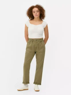 Primark Jeansy<Bawełniane spodnie typu paper bag