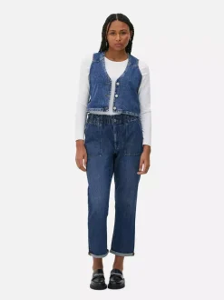Primark Jeansy<Bawełniane spodnie typu paper bag