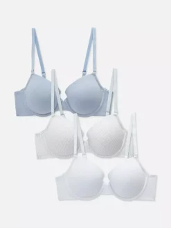 Primark Biustonosze<Bawełniany biustonosz pod T-shirt, 3 szt.