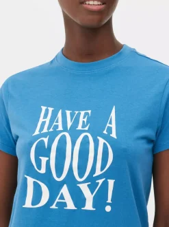 Primark Topy I T-Shirty<Bawełniany T-shirt z nadrukiem