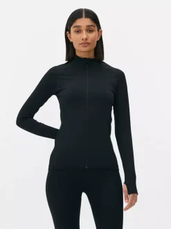 Primark Odzież Domowa I Na Siłownię|Topy I T-Shirty<Bezszwowa zapinana na zamek kurtka sportowa