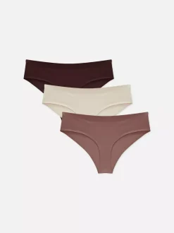 Damskie Primark Majtki Damskie<Bezszwowe figi brazylijskie, 3 pary