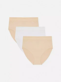 Damskie Primark Majtki Damskie<Bezszwowe figi z wysokim stanem, 3 pary