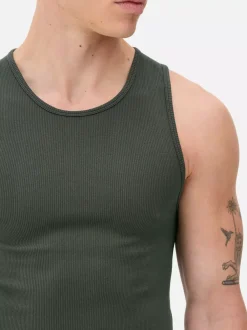 Primark Bielizna|Topy I T-Shirty<Bezszwowe prążkowane podkoszulki, 2 szt.