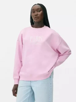 Primark Odzież Domowa I Na Siłownię|Bluzy<Bluza oversize z nadrukiem