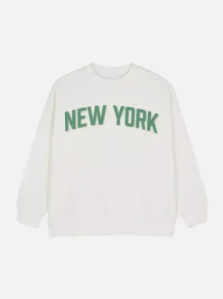 Primark Odzież Domowa I Na Siłownię|Bluzy<Bluza oversize z nadrukiem