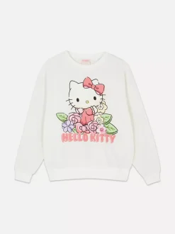 Primark Odzież Domowa I Na Siłownię|Bluzy<Bluza w kwiaty z napisem Hello Kitty