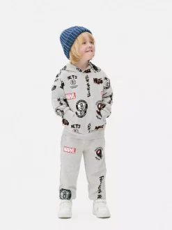 Dzieci Primark Bluzy<Bluza z kapturem z motywem Marvela i NBA Brooklyn Nets