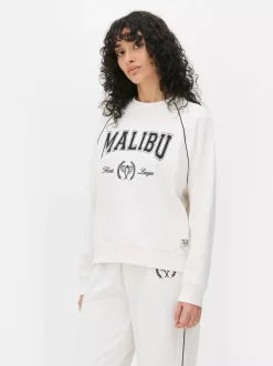 Primark Bluzy|Odzież Domowa I Na Siłownię<Bluza z napisem Malibu