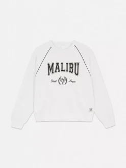 Primark Bluzy|Odzież Domowa I Na Siłownię<Bluza z napisem Malibu