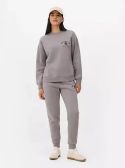Primark Odzież Domowa I Na Siłownię|Bluzy<Bluza z okrągłym dekoltem i nadrukiem
