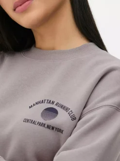 Primark Odzież Domowa I Na Siłownię|Bluzy<Bluza z okrągłym dekoltem i nadrukiem