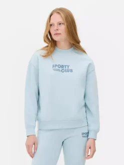 Primark Odzież Domowa I Na Siłownię|Bluzy<Bluza z okrągłym dekoltem i nadrukiem