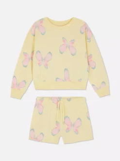 Dzieci Primark Komplety I Gotowe Stroje<Bluza z okrągłym dekoltem i szorty ze sznurkiem