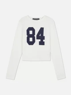 Primark Topy I T-Shirty<Bluzka w prążki z długim rękawem i okrągłym dekoltem
