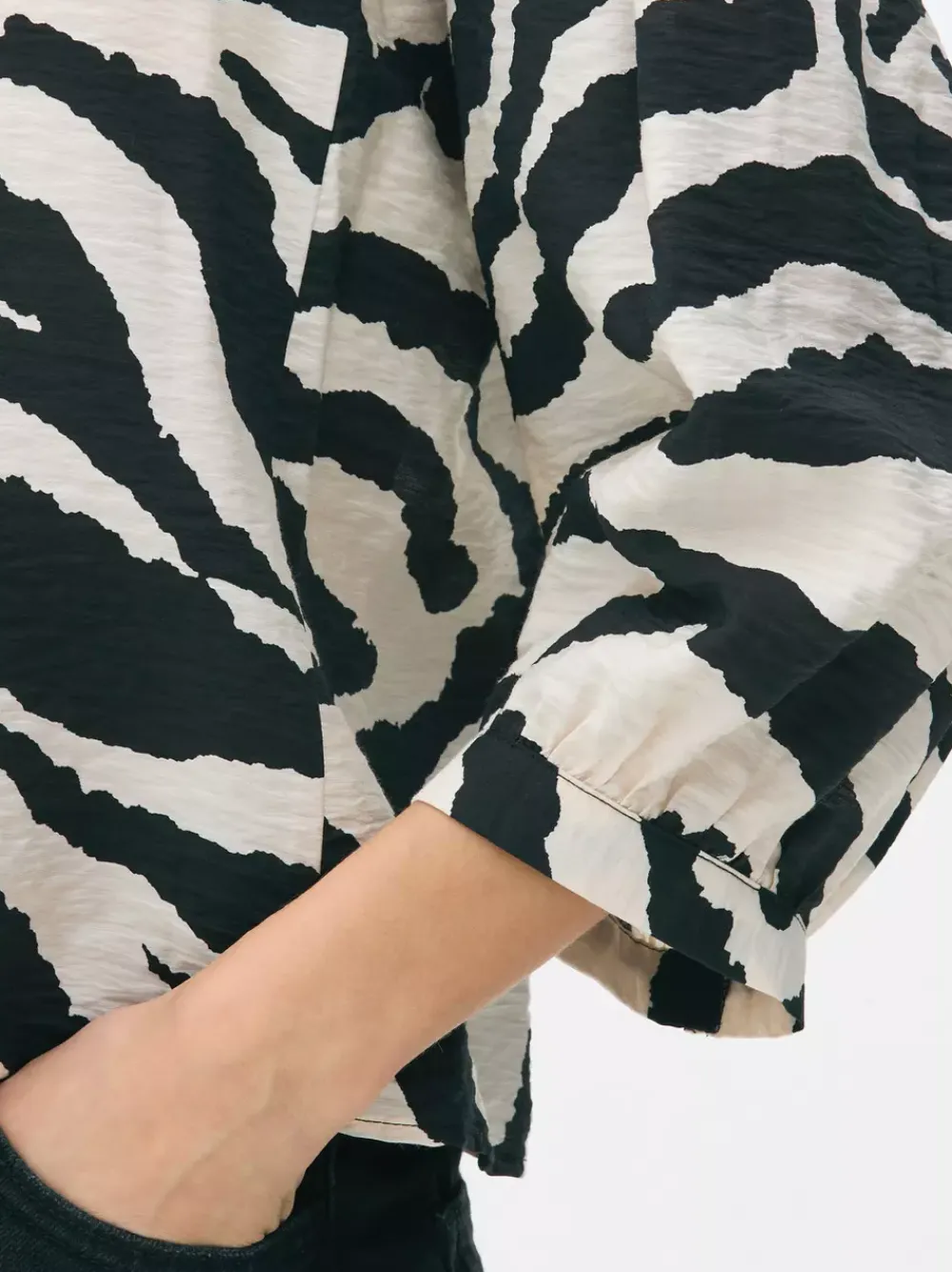 Primark Koszule I Bluzki<Bluzka w zebrę z bufiastym rękawem Paula Echevarría