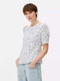 Primark Koszule I Bluzki<Bluzka z krótkim rękawem w kwiaty