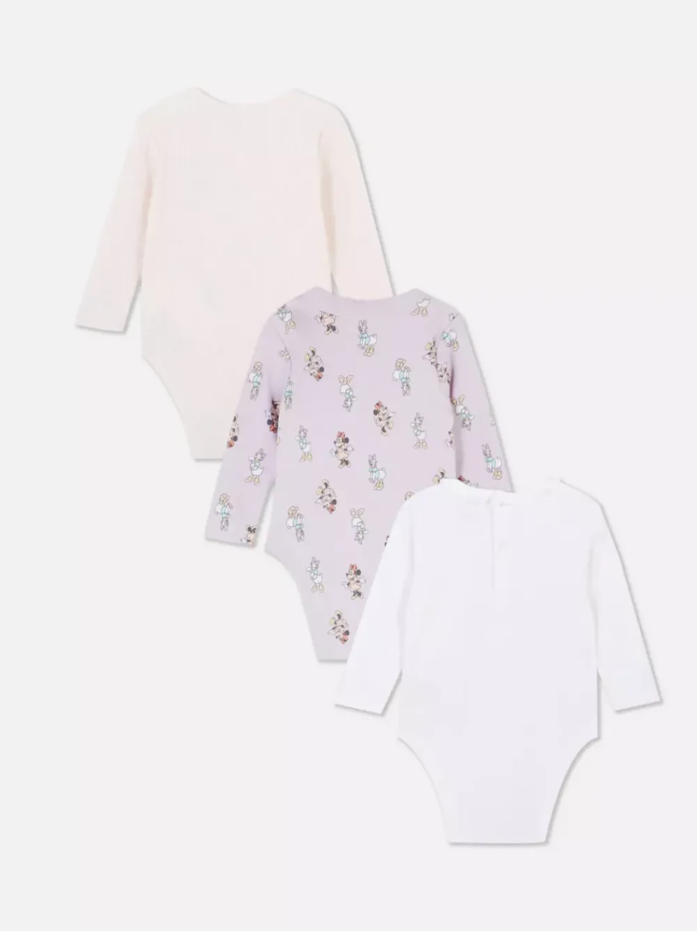 Primark Body I Koszulki Bez Rękawów|Body I Koszulki Bez Rękawów<Body z długim rękawem z motywem Disneya, 3 szt.
