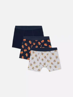 Primark Bielizna<Bokserski z motywem pizzy i hot dogów, 3 pary