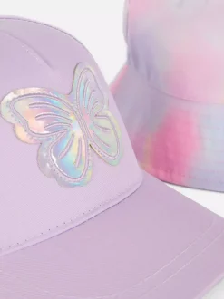 Dzieci Primark Czapki, Rękawiczki I Szaliki<Czapka z motylem i kapelusz wędkarski we wzór ombré