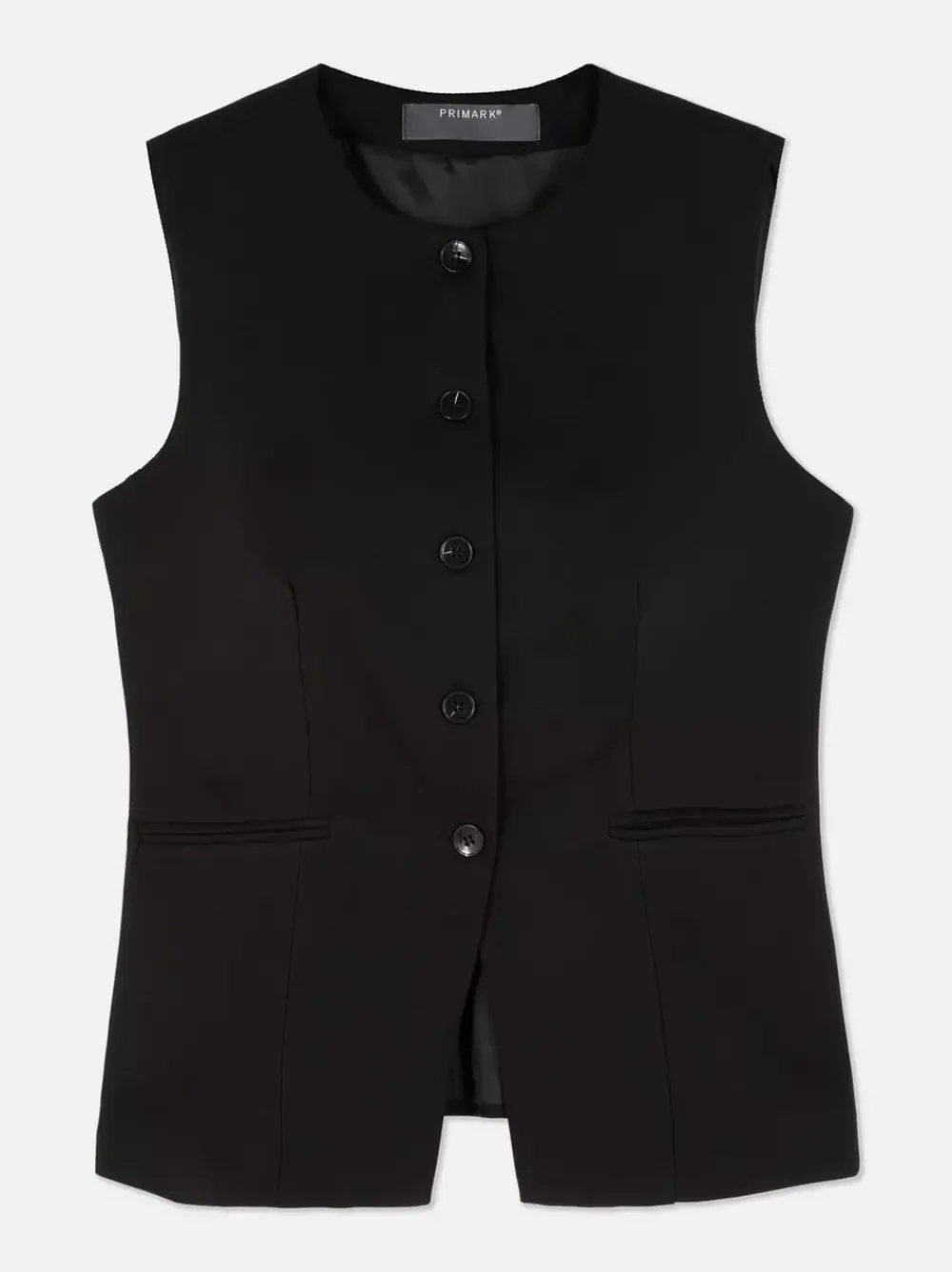 Primark Topy I T-Shirty<Czarna kamizelka o wydłużonym kroju