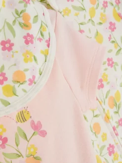 Primark Komplety I Gotowe Stroje|Komplety I Gotowe Stroje<3-częściowy zestaw ubranek w kwiaty dla noworodka