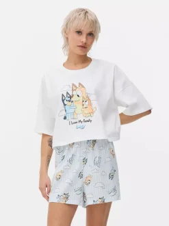 Primark Zestawy Piżamowe<Damska piżama z T-shirtem i szortami z Blue