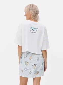Primark Zestawy Piżamowe<Damska piżama z T-shirtem i szortami z Blue