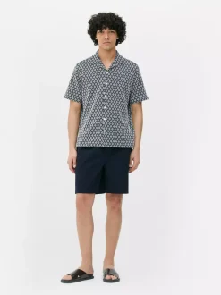 Primark Koszule<Dżersejowa koszula na guziki z geometrycznym wzorem