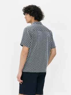 Primark Koszule<Dżersejowa koszula na guziki z geometrycznym wzorem