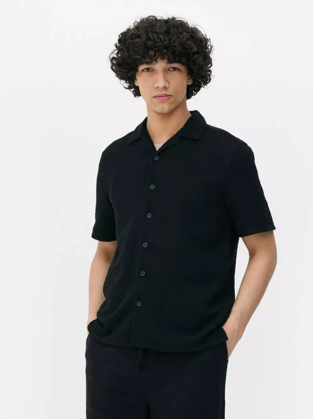 Primark Garnitury I Eleganckie Ubrania|Koszule<Dżersejowa koszula z zapięciem na guziki