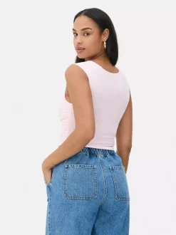 Primark Topy I T-Shirty<Dżersejowa koszulka bez rękawów z marszczeniami