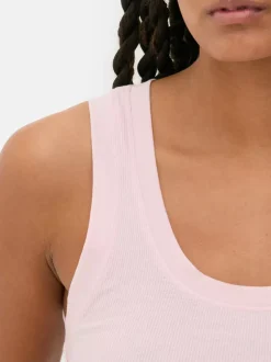 Primark Topy I T-Shirty<Dżersejowa koszulka prążkowana bez rękawów
