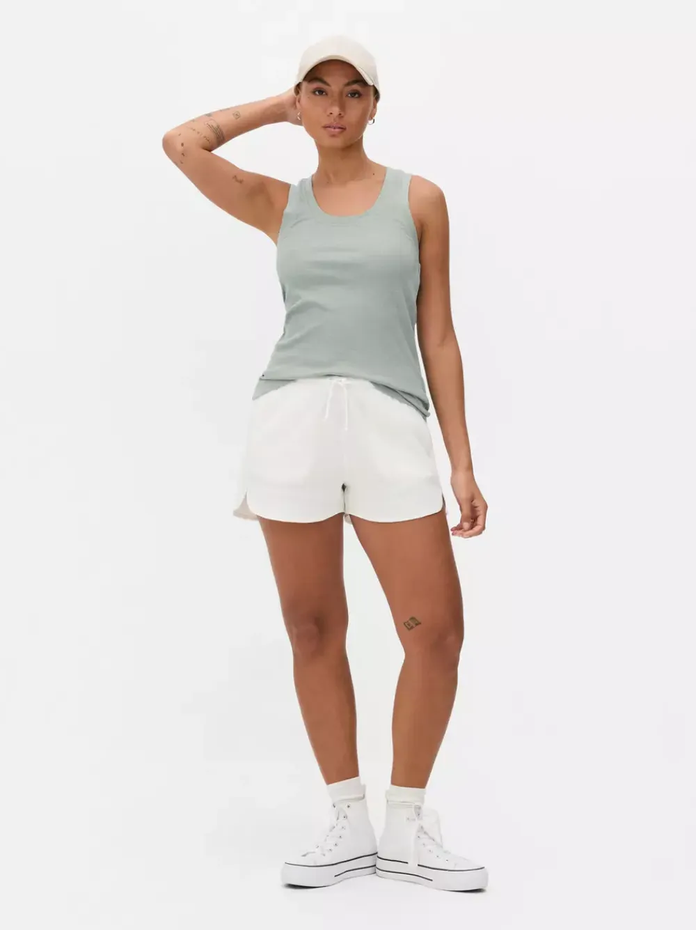Primark Topy I T-Shirty<Dżersejowa koszulka prążkowana bez rękawów
