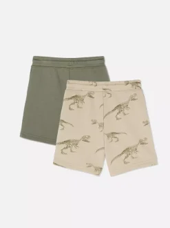 Dzieci Primark Szorty<Dżersejowe szorty ściągane sznurkiem, 2 pary