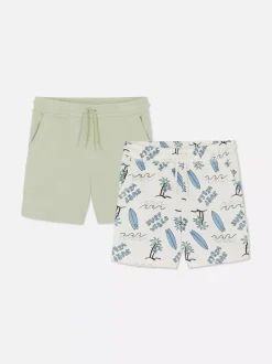 Dzieci Primark Szorty<Dżersejowe szorty ściągane sznurkiem, 2 pary