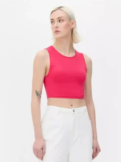 Primark Topy I T-Shirty<Dżersejowy top bez rękawów z efektem drugiej skóry