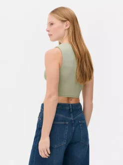 Primark Topy I T-Shirty<Dżersejowy top bez rękawów z efektem drugiej skóry