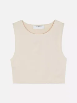 Primark Topy I T-Shirty<Dżersejowy top bez rękawów z efektem drugiej skóry