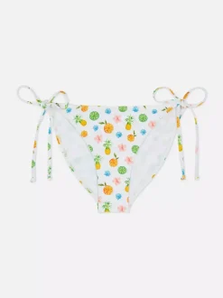 Primark Stroje Kąpielowe I Plażowe<Dół od bikini z wiązaniem po boku i nadrukiem