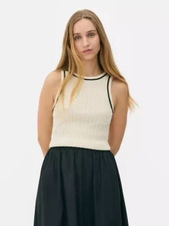 Primark Topy I T-Shirty<Długa koszulka bez rękawów o splocie warkoczowym