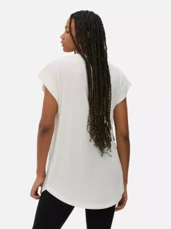 Primark Topy I T-Shirty<Długi T-shirt z nadrukiem