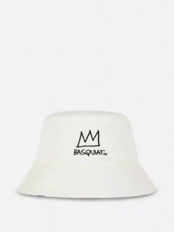 Primark Czapki, Rękawiczki I Szaliki<Dwustronny kapelusz wędkarski z dziełem Basquiata