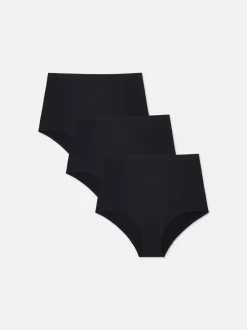 Damskie Primark Majtki Damskie<Dyskretne figi z wysokim stanem, 3 pary