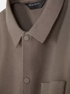 Primark Garnitury I Eleganckie Ubrania|Koszule<Dzianinowa koszula z zapięciem na zatrzaski